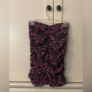 Zara, Floral Ruffle Skirt Size XS